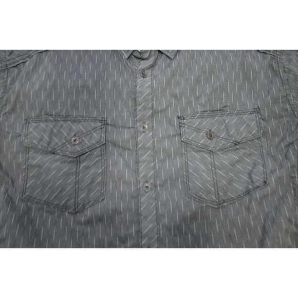 BKE Buckle Black Label Standard Fit Gray Long Sleeve Stretch Mens Size Large - Picture 7 of 9